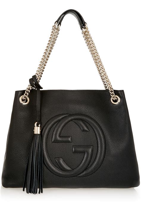 gucci soho bag black|gucci soho shoulder bag medium.